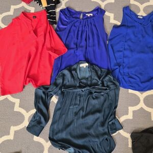 Elegant Women's Tops Collection - Red, Blue, Teal